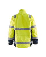 Blaklader Multinorm Winter Parka 4468 #colour_hi-vis-yellow-navy-blue