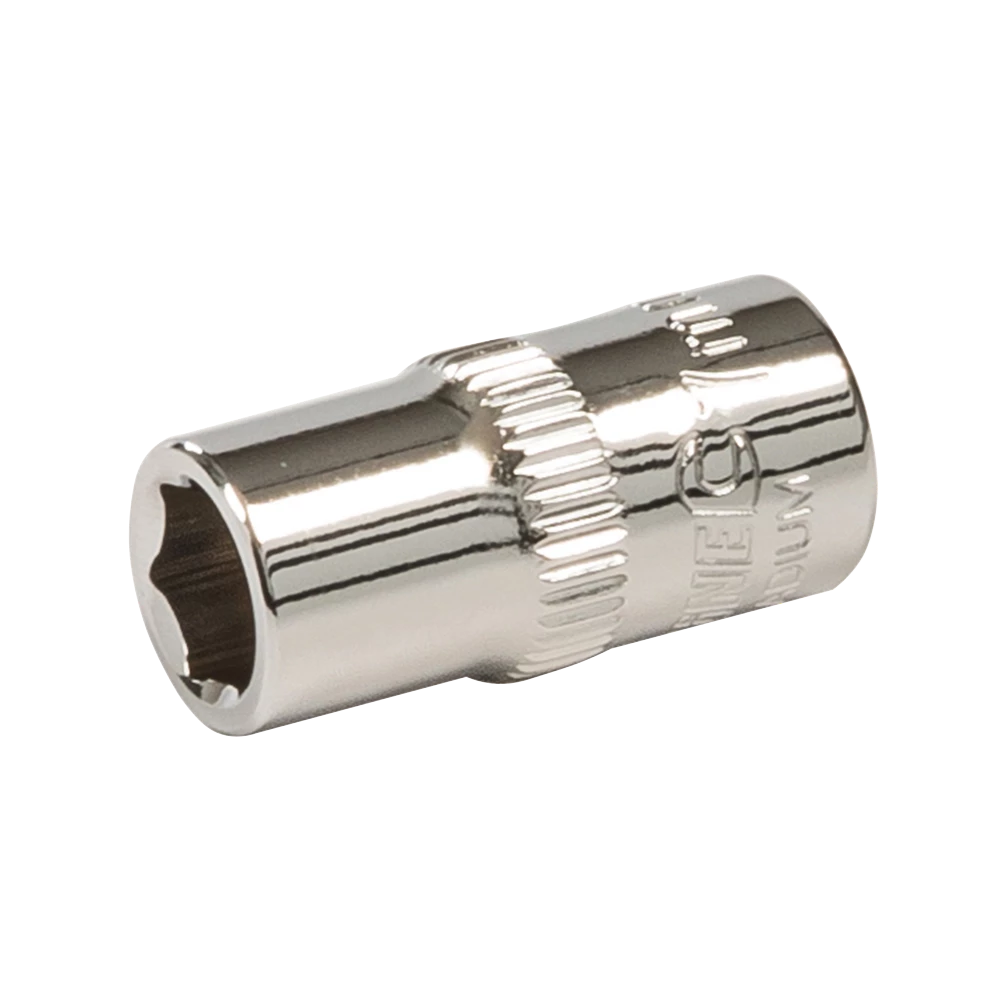 Silverline Socket 1/4" Drive 6pt Metric