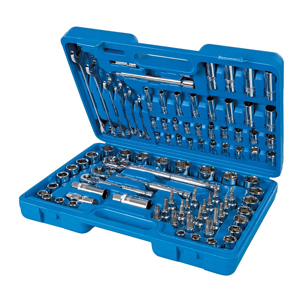 Silverline Mechanics Tool Set 90Pce