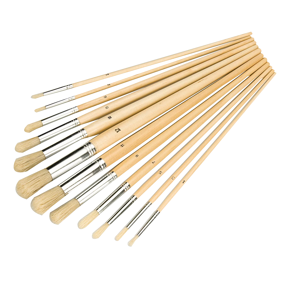 Silverline Artists Paint Brush Set 12pce - Round Tips