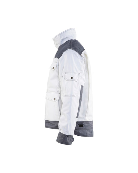 Blaklader Painters Lined Jacket 4865 #colour_white-grey