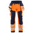 Blaklader Softshell Hi-Vis Trousers 1820 #colour_orange-navy-blue