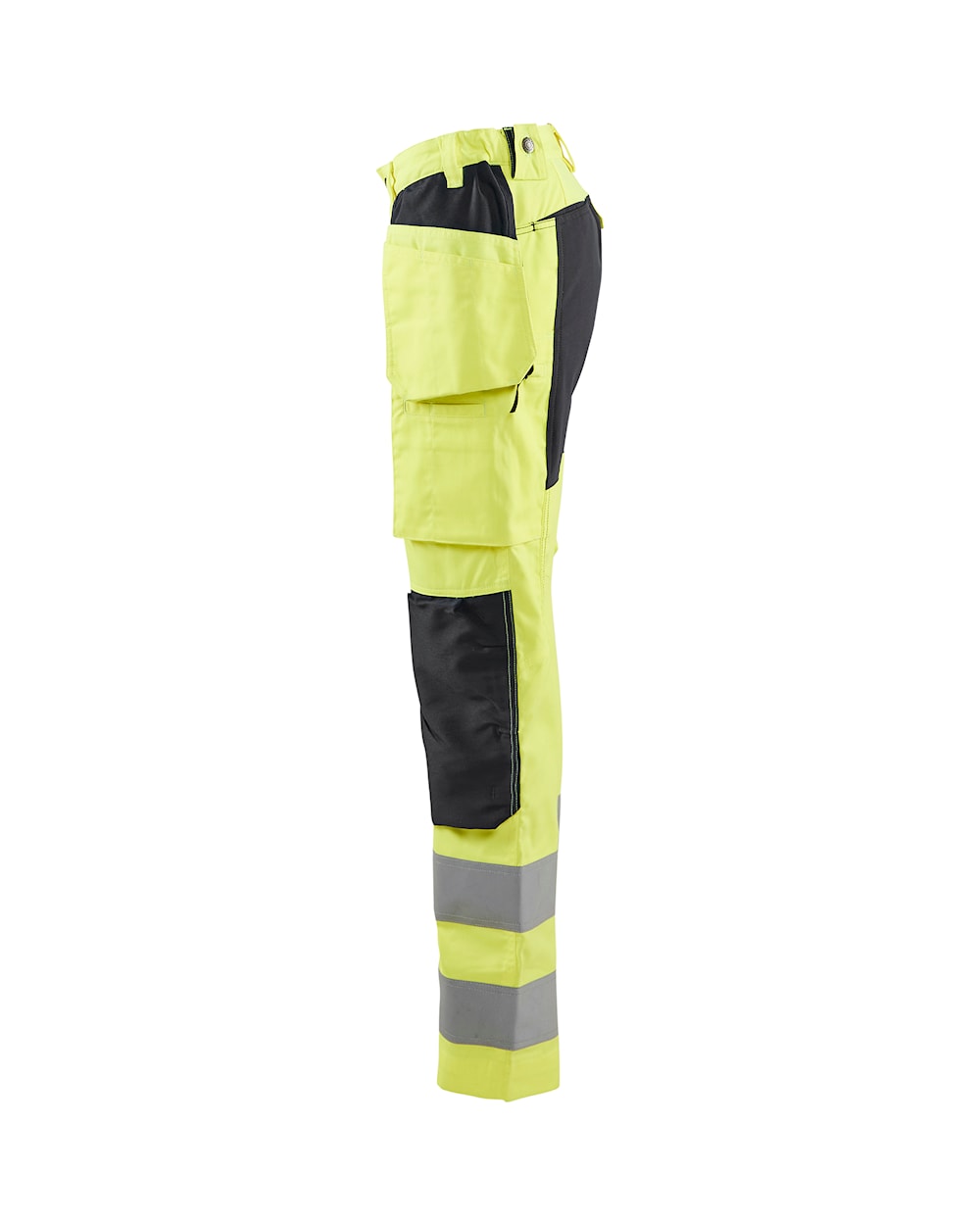 Blaklader Women's Hi-Vis Trousers with Stretch 7163 #colour_hi-vis-yellow-black