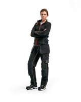 Blaklader Women's Micro Fleece Jacket 4924 #colour_black-red