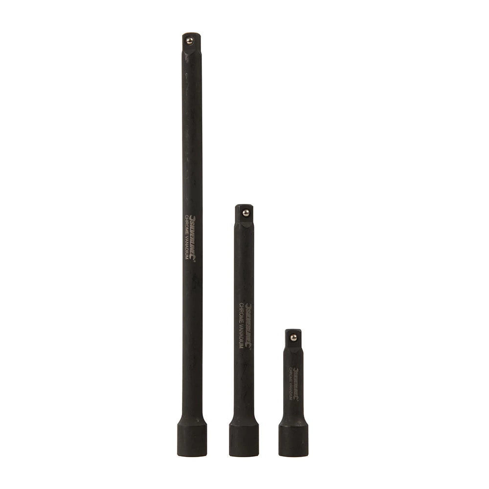 Silverline Impact Extension Bar Set 3/8" 3Pce