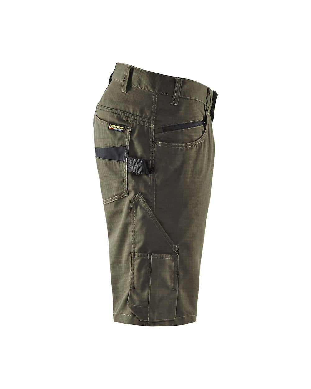 Blaklader Service Shorts 1499 #colour_dark-olive-green-black