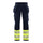 Blaklader Women's Hi-Vis 4-Way-Stretch Trousers 7193 #colour_navy-blue-hi-vis-yellow