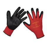 Sealey Flexi Grip Nitrile Palm Gloves (Large) - Pair