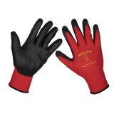 Sealey Flexi Grip Nitrile Palm Gloves (X-Large) - Pack of 12 Pairs