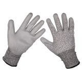 Sealey Anti-Cut PU Gloves (Cut Level C - X-Large) - Pair