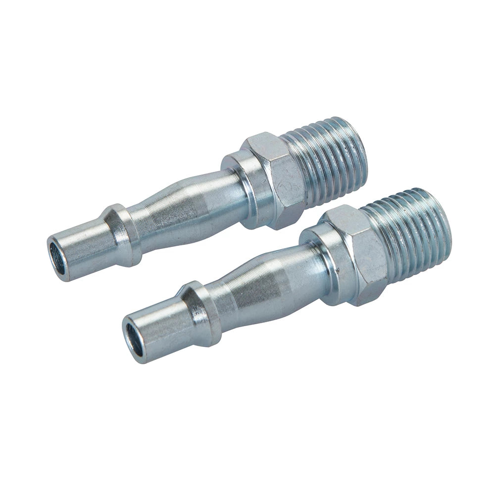 Silverline Air Line Bayonet Male Thread Coupler 2Pk