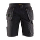 Blaklader Service Shorts with Nailpockets 1494 #colour_black-hi-vis-yellow