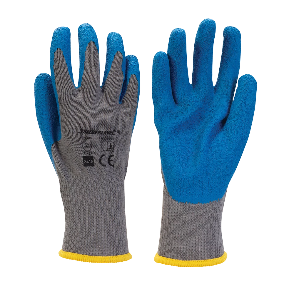 Silverline Latex Builders Gloves