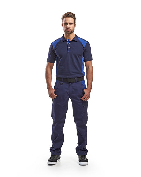 Blaklader Industry Trousers 14041800 - Navy blue/Cornflower blue #colour_navy-blue-cornflower-blue