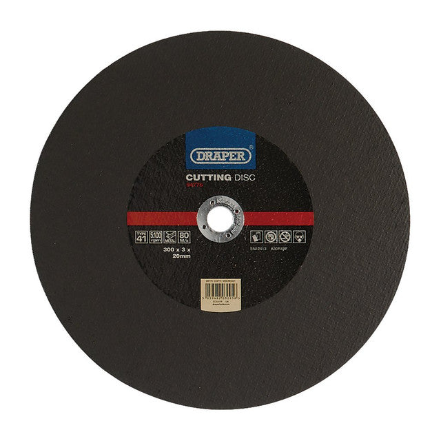 Draper Tools Metal Cutting Disc, 300 x 3 x 20mm