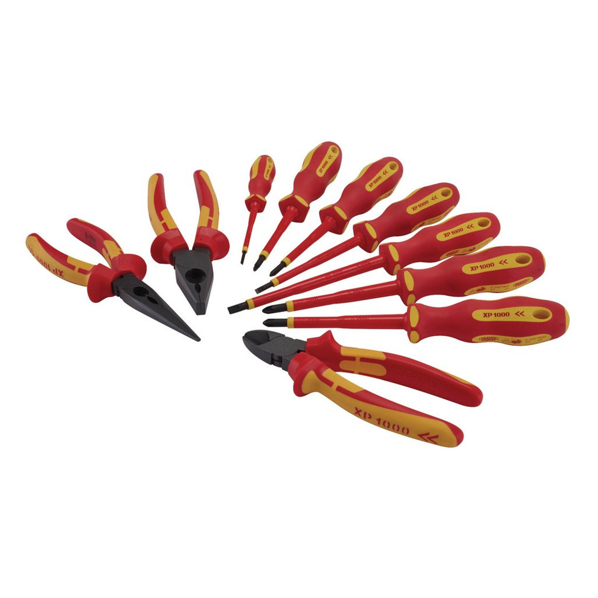 Draper Tools XP1000® VDE Screwdriver and Pliers Set (10 Piece)