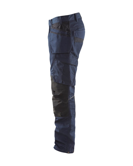 Blaklader Service Trousers with Stretch And Nail Pockets 1496 #colour_dark-navy-black