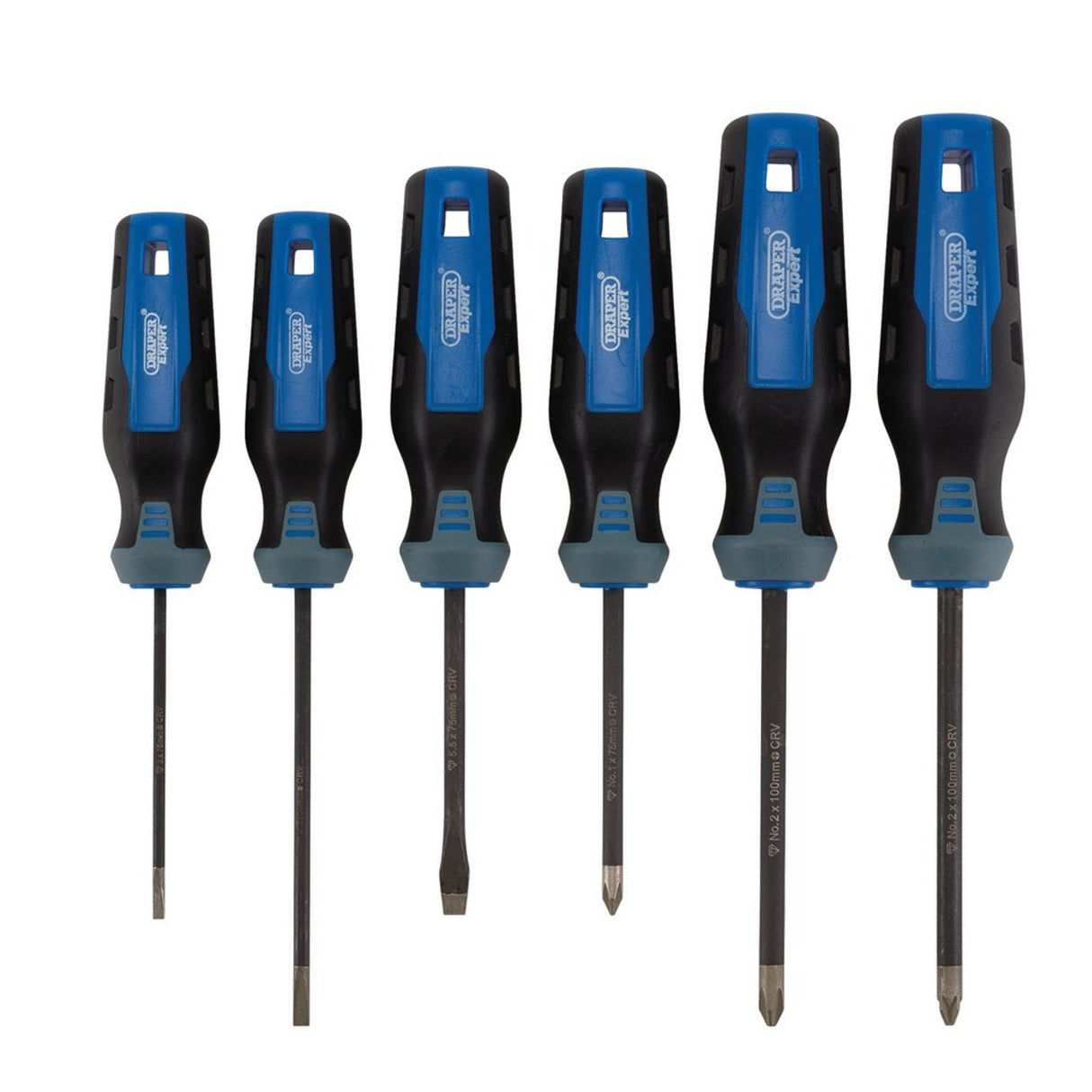 Draper Tools Expert Diamond Tipped Screwdriver Set (6 Piece)