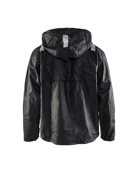 Blaklader Rain Jacket Hi-Vis Level 2 4302 #colour_black