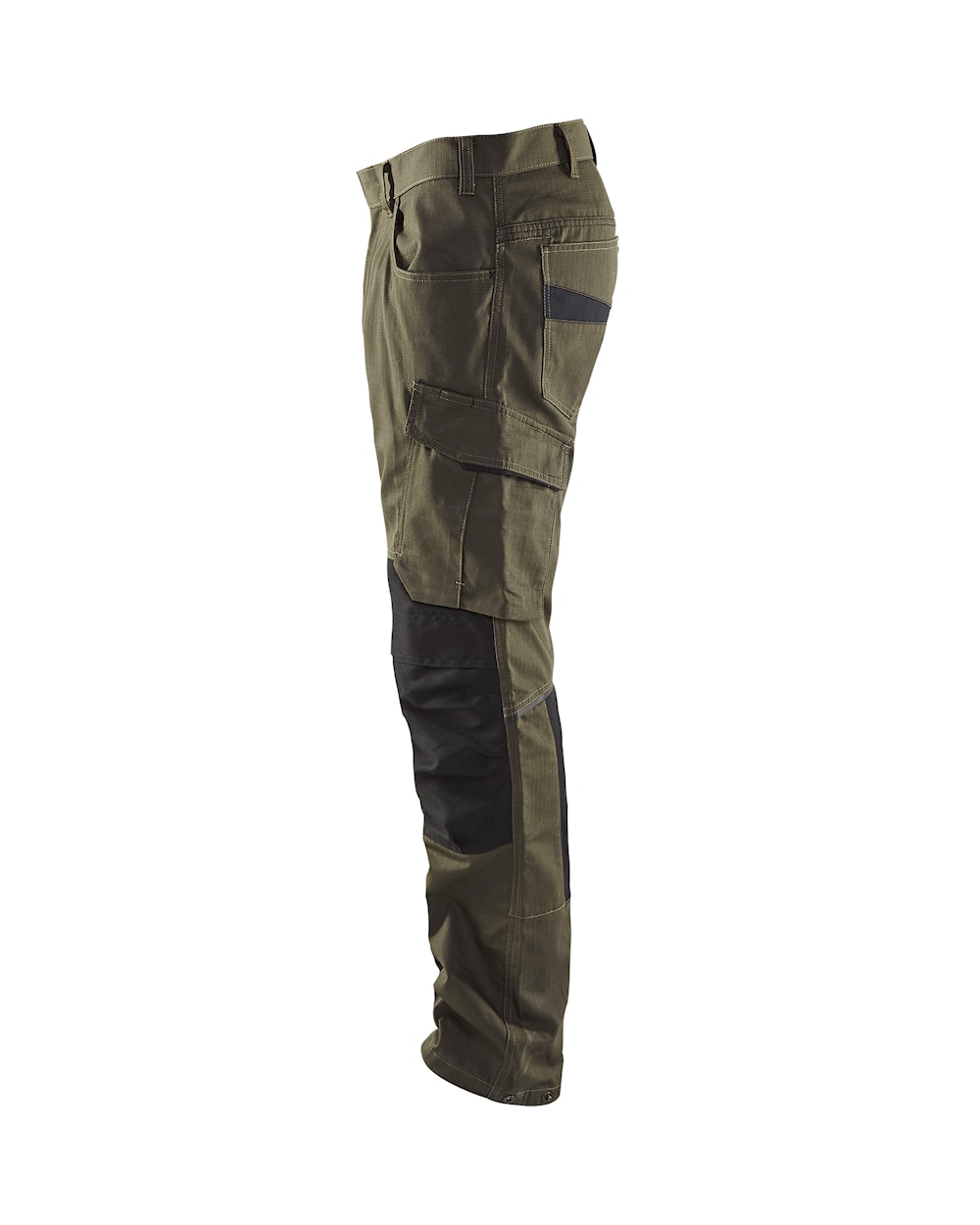 Blaklader Service Trousers with Stretch 1495 #colour_dark-olive-green-black