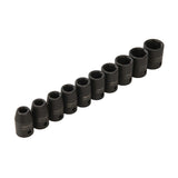 Silverline Impact Socket Set 1/2" Drive 6Pt Metric 10Pce