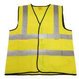 Sealey Hi-Vis Waistcoat (Site & Road Use) Yellow - X-Large