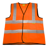 Sealey Hi-Vis Orange Waistcoat (Site and Road Use) - Large