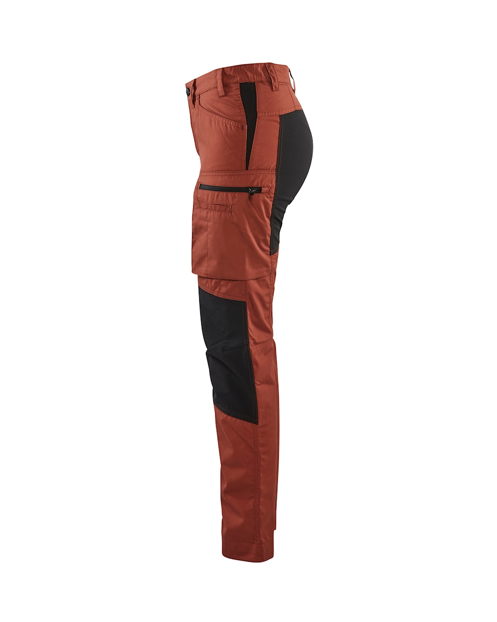 Blaklader Women's Service Trousers Stretch 71591845 #colour_burned-red-black