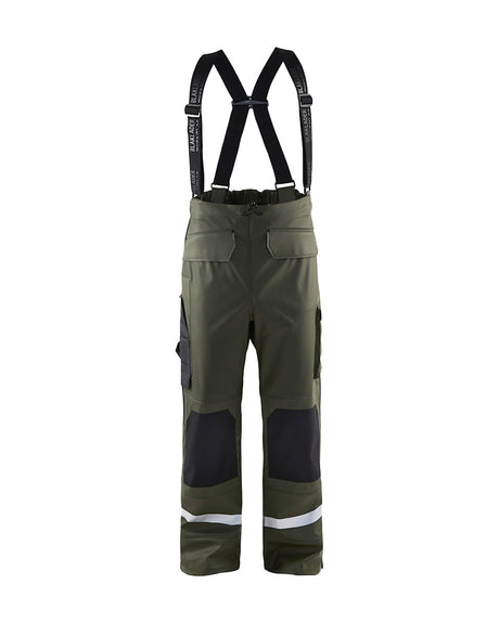 Blaklader Rain Trousers Level 2 1305 #colour_army-green