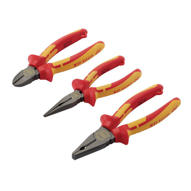 Draper Tools XP1000® VDE Pliers Set, Tethered (3 Piece)