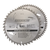 Silverline TCT Circular Saw Blades 40, 60T 2Pk