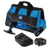 Draper Tools D20 20V Dual Action Polisher Kit, 125mm, 2 x 3.0Ah Batteries, 1 x Fast Charger