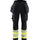 Blaklader Softshell Hi-Vis Trousers Women 7114 #colour_black-hi-vis-yellow