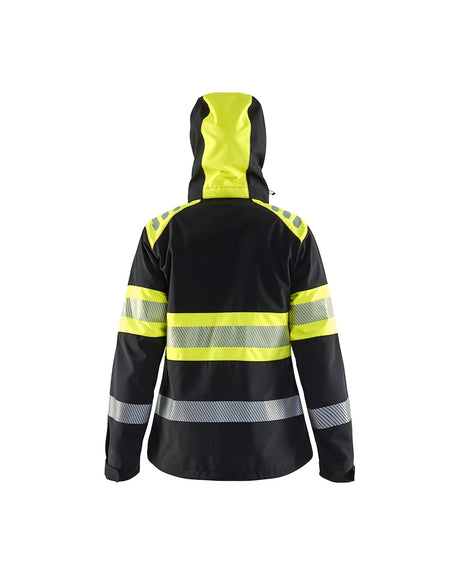 Blaklader Women's Softshell Jacket Hi-Vis 4404 #colour_black-hi-vis-yellow