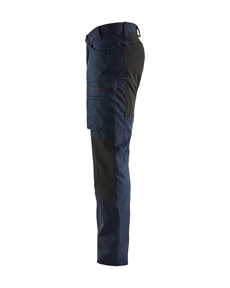 Blaklader Service Trousers with Stretch 14591845 #colour_dark-navy-black