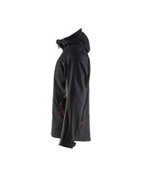 Blaklader Softshell Jacket with Hood 4753 #colour_black-red