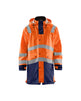 Blaklader Rain Coat Hi-Vis Level 3 4326 #colour_orange-navy-blue
