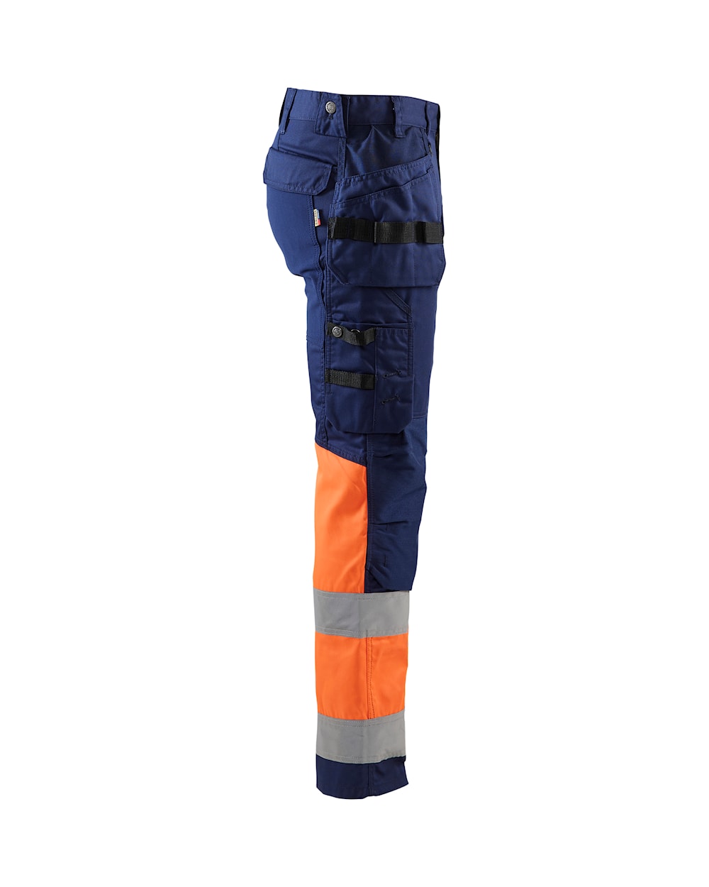 Blaklader Hi-Vis Trousers with Stretch 1558 - Navy Blue/Hi-Vis Orange