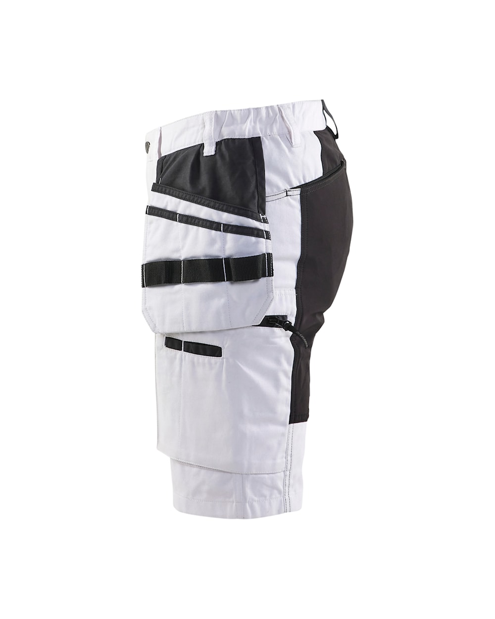 Blaklader Painter Shorts with Stretch Women X1900 7171 #colour_white-black