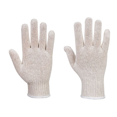 Portwest String Liner Gloves White (300 Pairs) XL