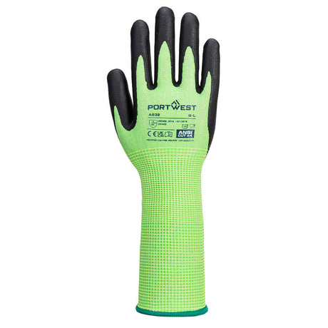 Portwest Green Cut Long Cuff Glove