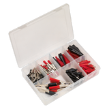 Sealey Crocodile Clip Assortment 60pc Black & Red