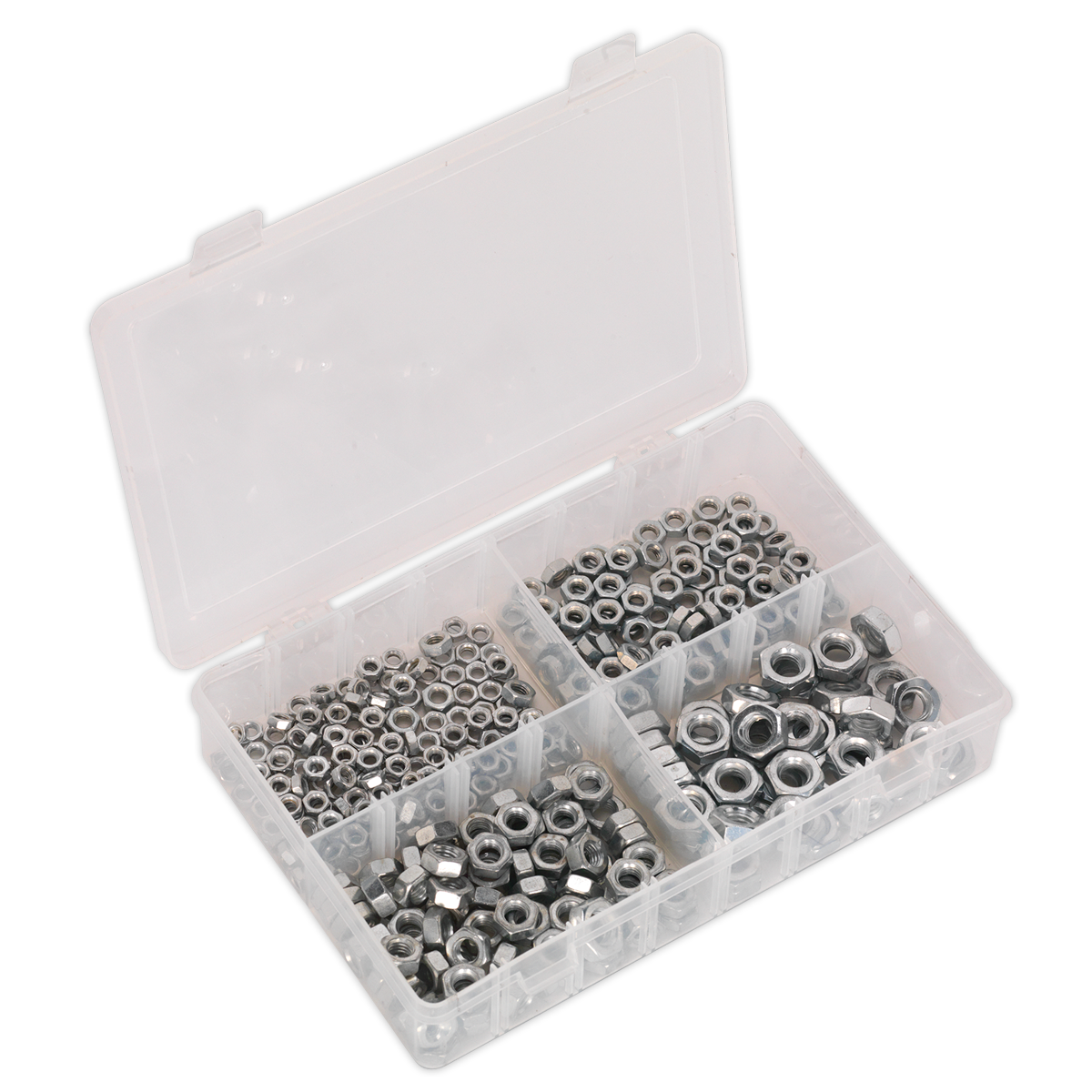 Sealey Steel Nut Assortment 370pc M5-M10 Metric