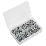 Sealey Steel Nut Assortment 320pc 1/4"-1/2"UNF