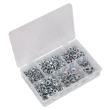 Sealey Flange Nut Assortment 390pc M5-M12 Serrated Metric