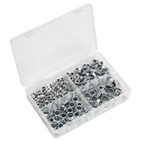 Sealey Nylon Locknut Assortment 300pc M6-M12 Metric