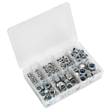 Sealey Nylon Locknut Assortment 255pc M4-M16