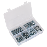 Sealey Setscrew, Nut & Washer Assortment 220pc High Tensile M8 Metric