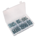 Sealey Self-Tapping Screw Assortment DIN 7982 510pc Countersunk Pozi Zinc