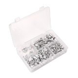 Sealey Threaded Insert (Rivet Nut) Assortment 200pc M4-M8 Splined Metric